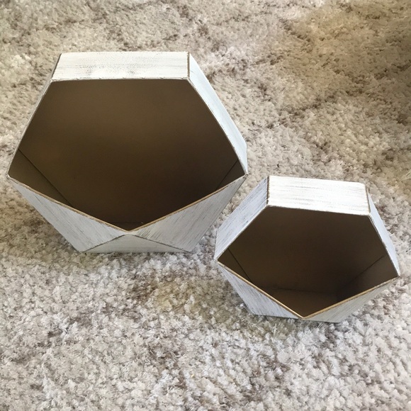 Other - Set of 2 Geometric Shape Plant Wall Display